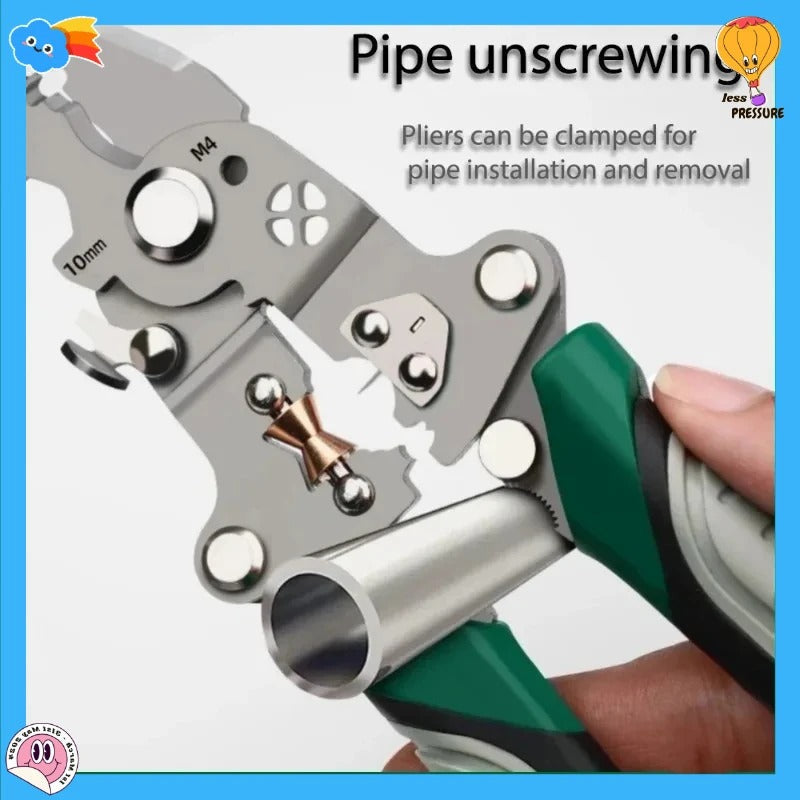 Multi-Purpose Wire Stripper & Cutter Tool – Professional Hand Tool