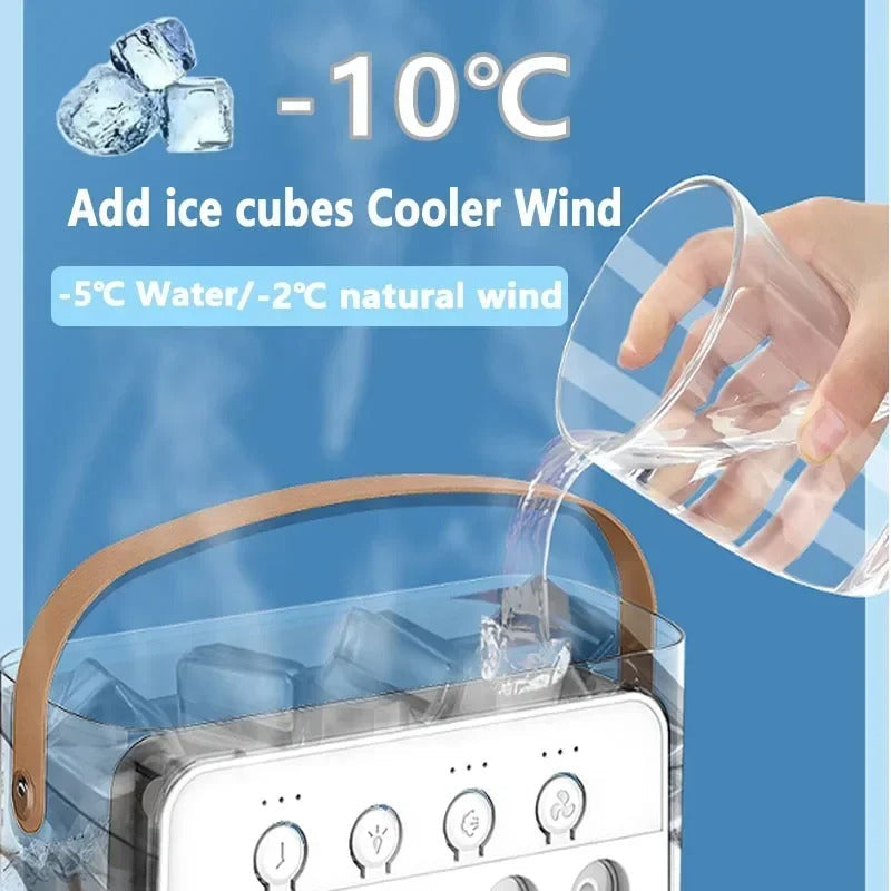 Portable Desktop Air Conditioner Fan – Mini Air Cooler with USB Power