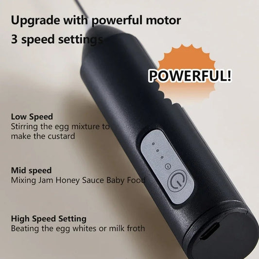 Electric Coffee Beater & Egg Whisker – Handheld Mixer