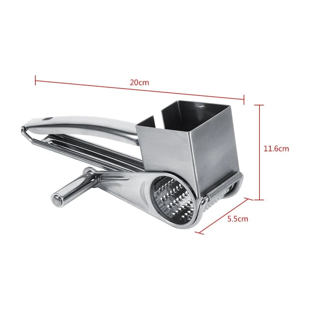 Handheld Cheese Grater & Cutter – Stainless Steel Kitchen Tool