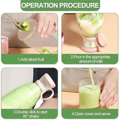 Portable Mini Electric Juicer Blender – USB Rechargeable