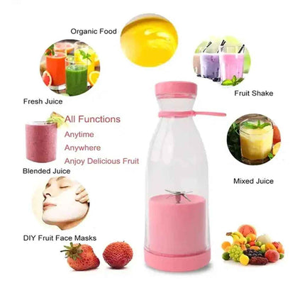Portable Mini Electric Juicer Blender – USB Rechargeable