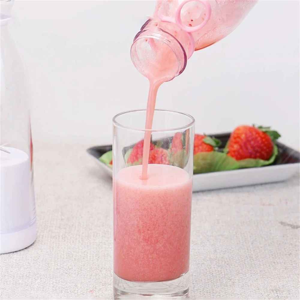 Portable Mini Electric Juicer Blender – USB Rechargeable