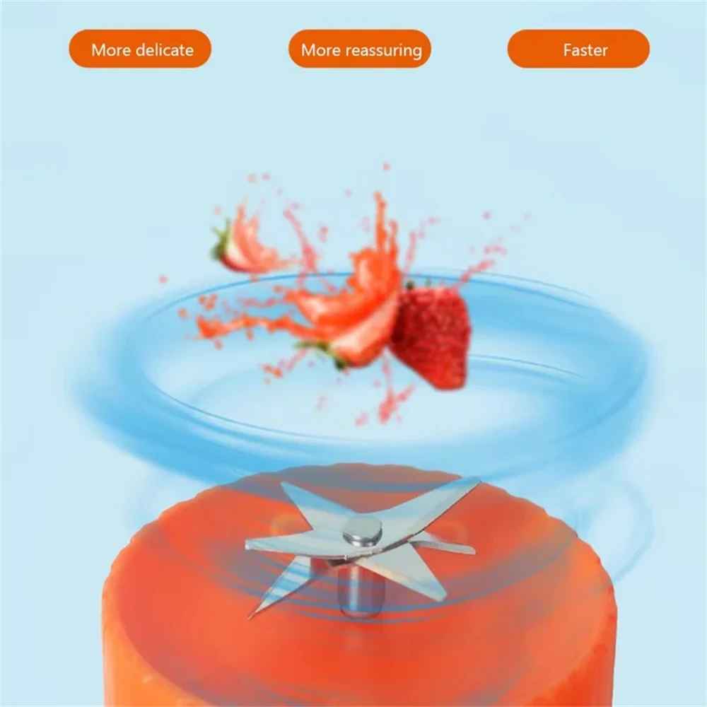 Portable Mini Electric Juicer Blender – USB Rechargeable
