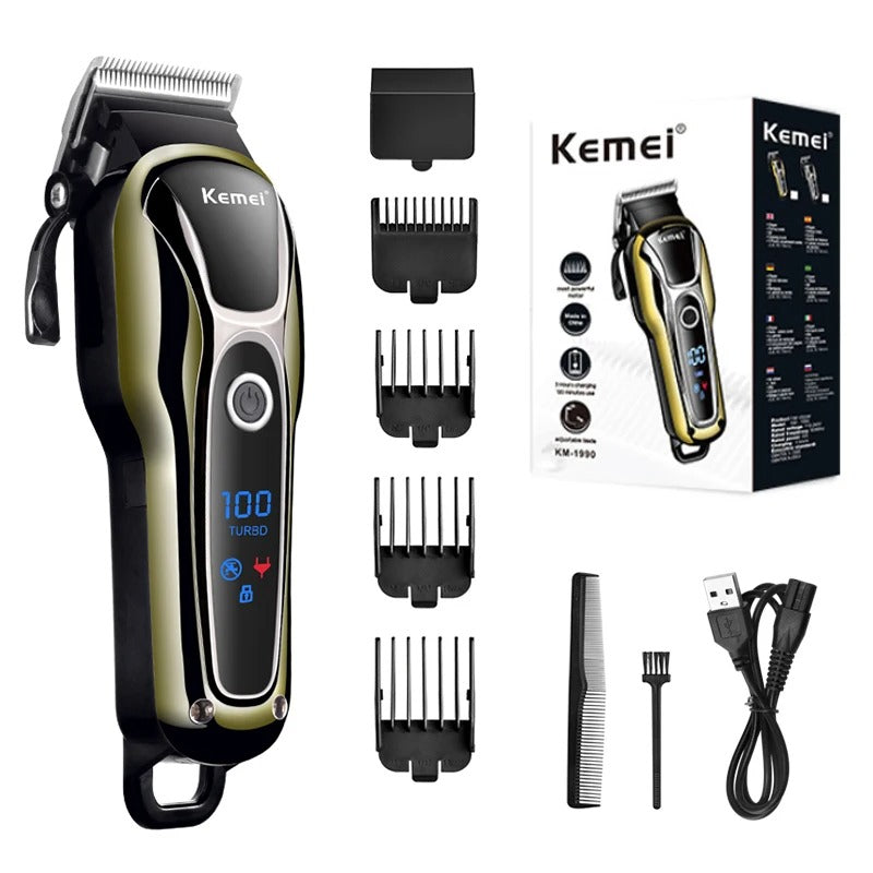 Professional Hair Clipper Rechargeable Trimmer – Cordless Grooming Tool