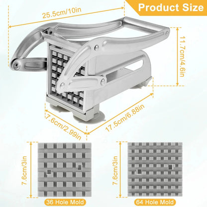 Stainless Steel French Fry Cutter – Potato Chopper Slicer