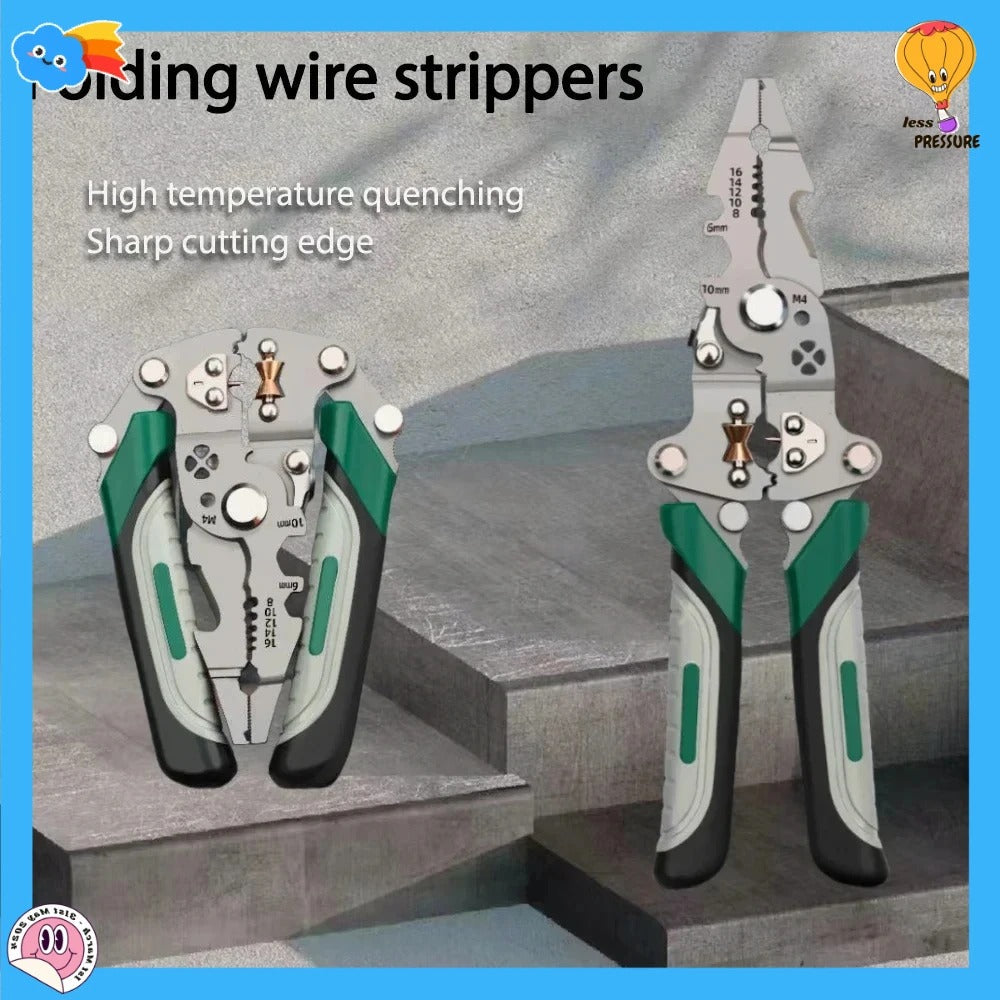 Multi-Purpose Wire Stripper & Cutter Tool – Professional Hand Tool