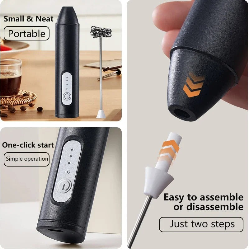 Electric Coffee Beater & Egg Whisker – Handheld Mixer