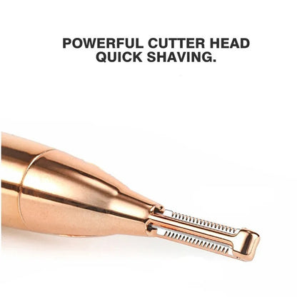 4 in 1 Rechargeable Eyebrow Trimmer for Women – Facial Hair Remover