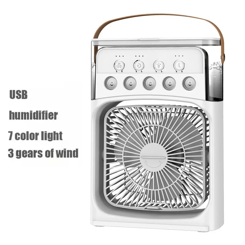 Portable Desktop Air Conditioner Fan – Mini Air Cooler with USB Power