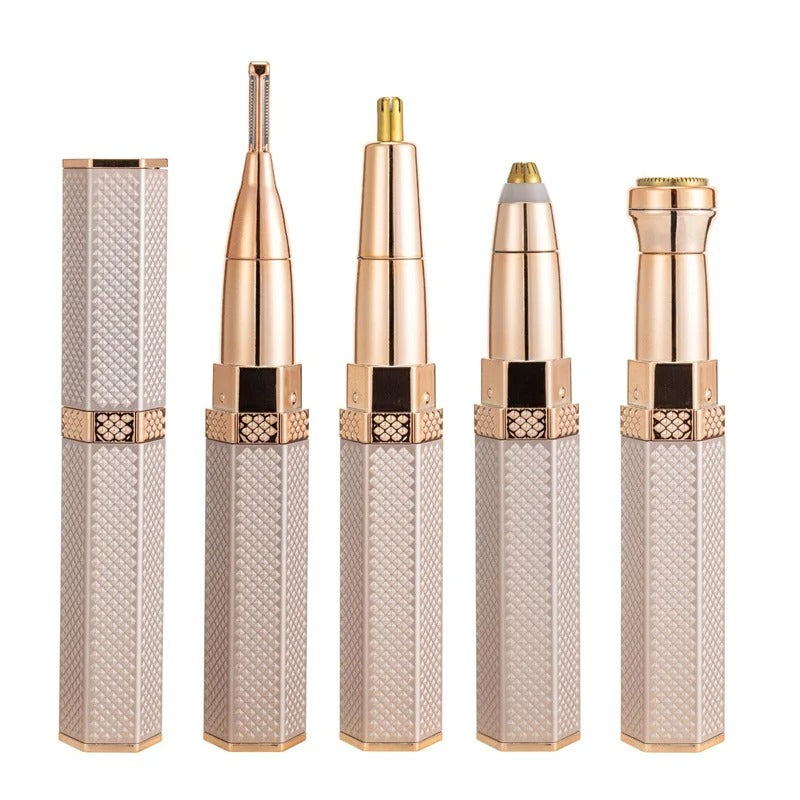 4 in 1 Rechargeable Eyebrow Trimmer for Women – Facial Hair Remover